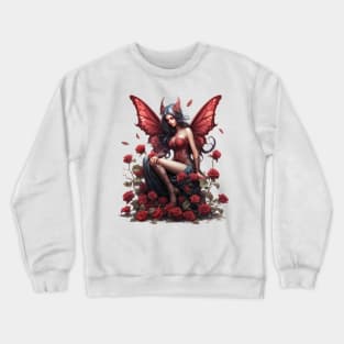 Gothic Fairy Roses #1 Crewneck Sweatshirt